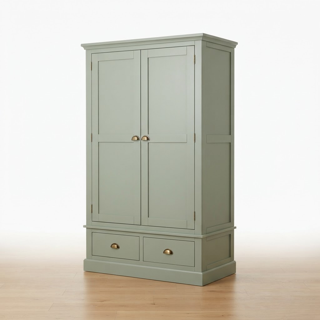 Heritage Shaker Wardrobe in Sage Green