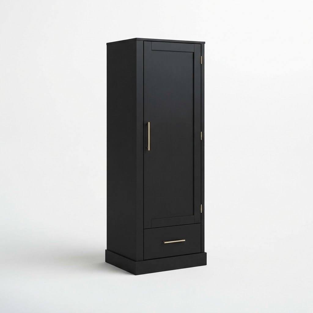 Studio Compact Wardrobe 24" in Matte Black